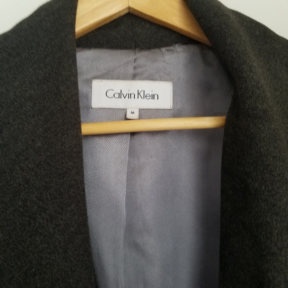 SOLD! Calvin Klein Wrap Drape Coat - Picture 6 of 7